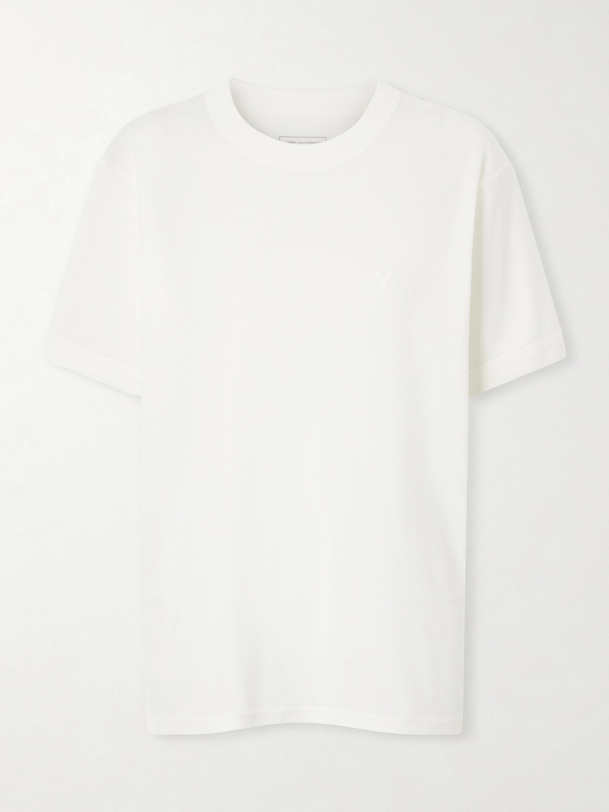+ Y-3 Printed Cotton-Jersey T-Shirt