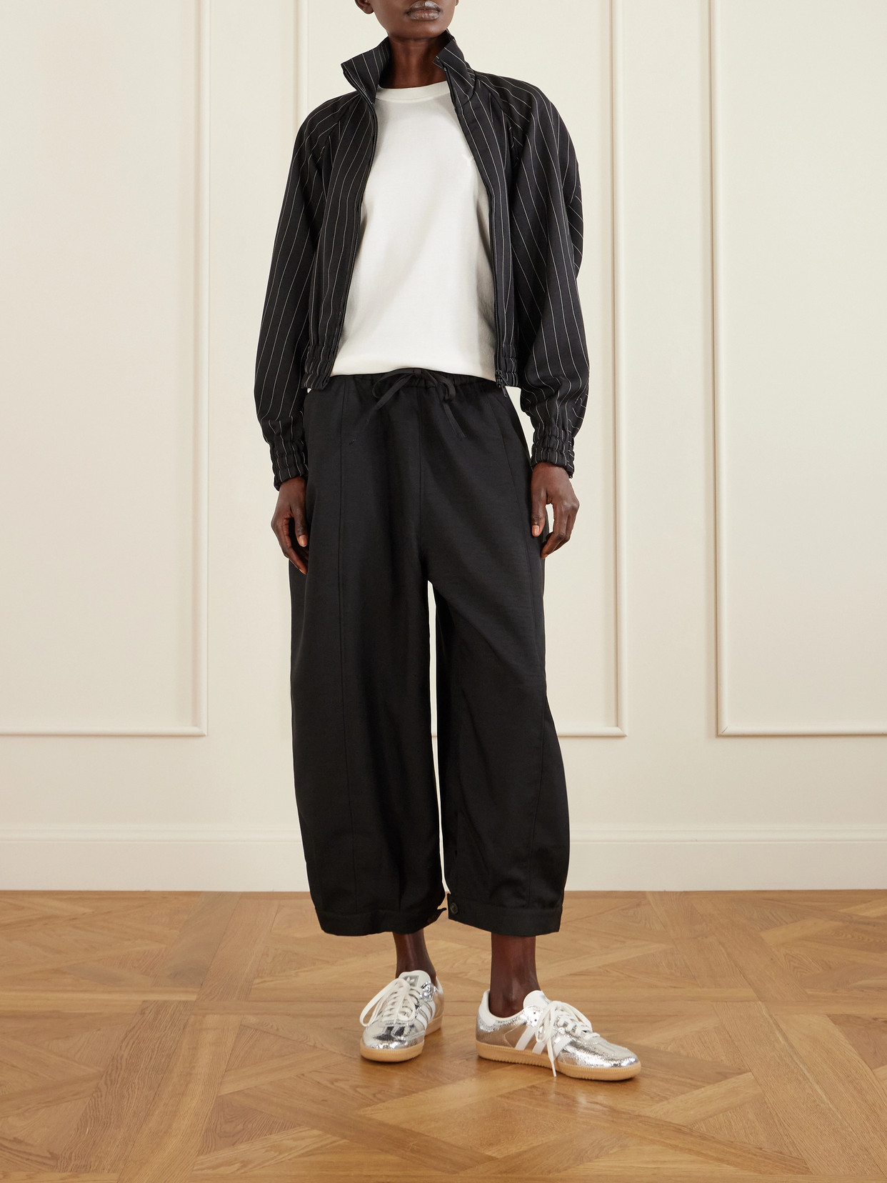 + Y-3 Printed Cotton-Jersey T-Shirt