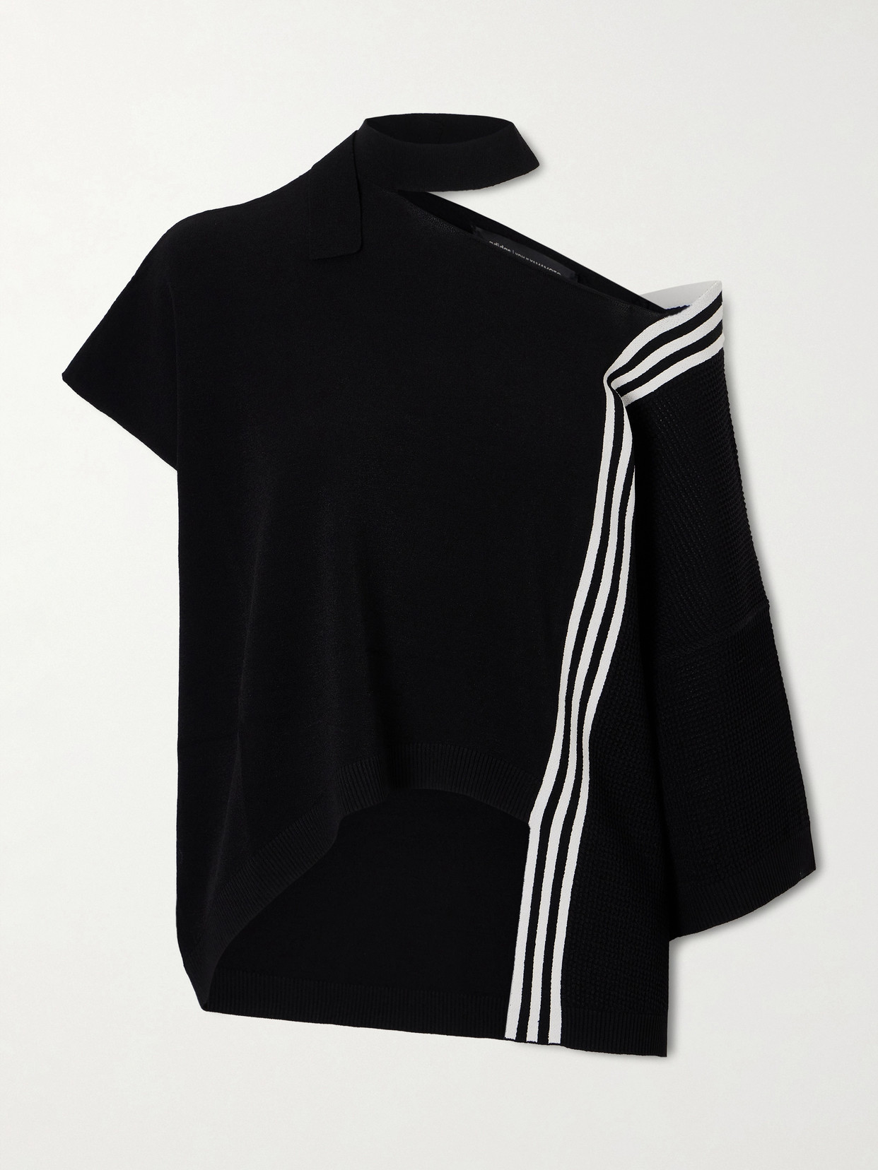 + Y-3 Tie-Detailed Striped Top