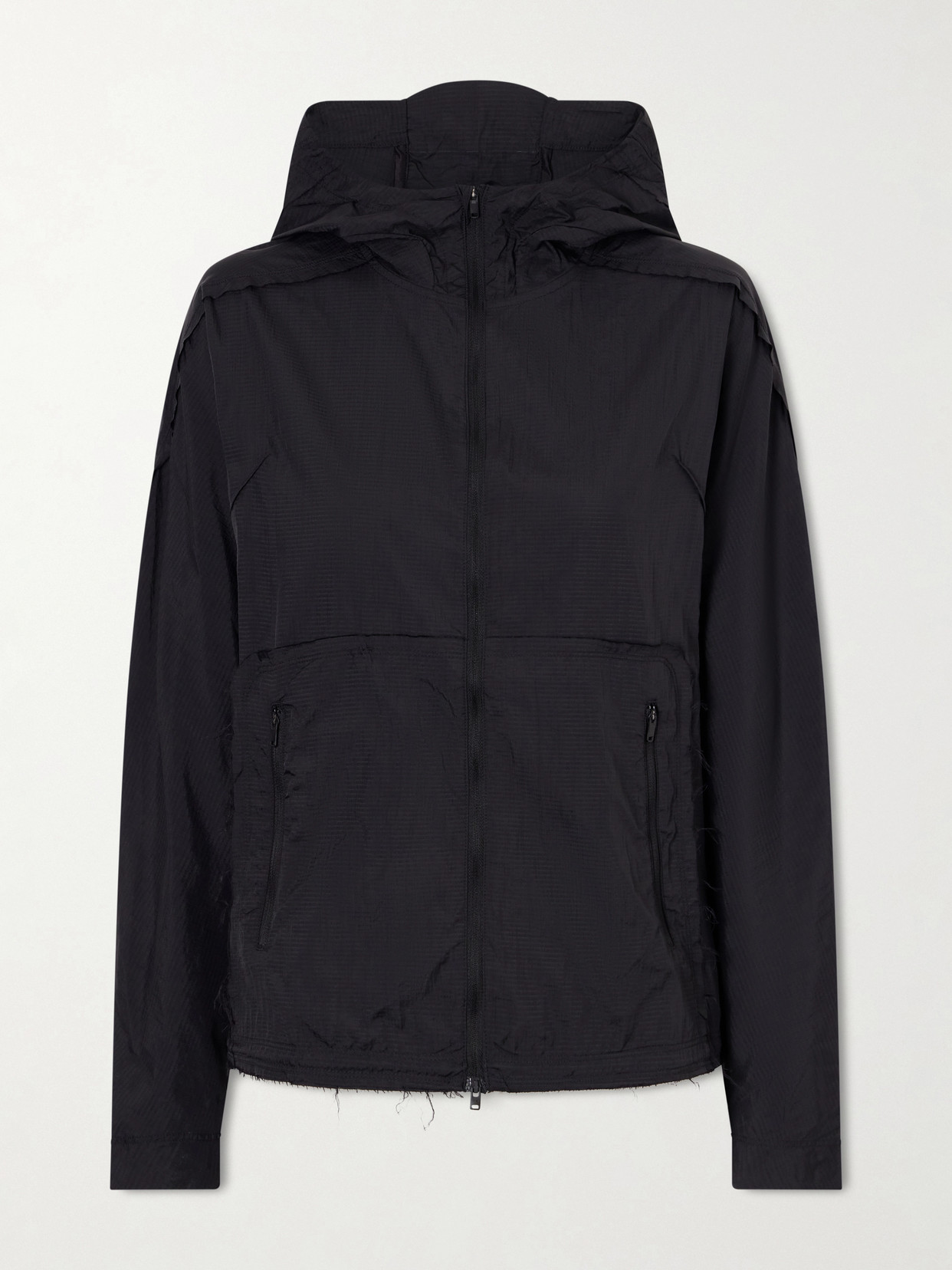 + Y-3 Frayed Lightweight Hooded Jacket