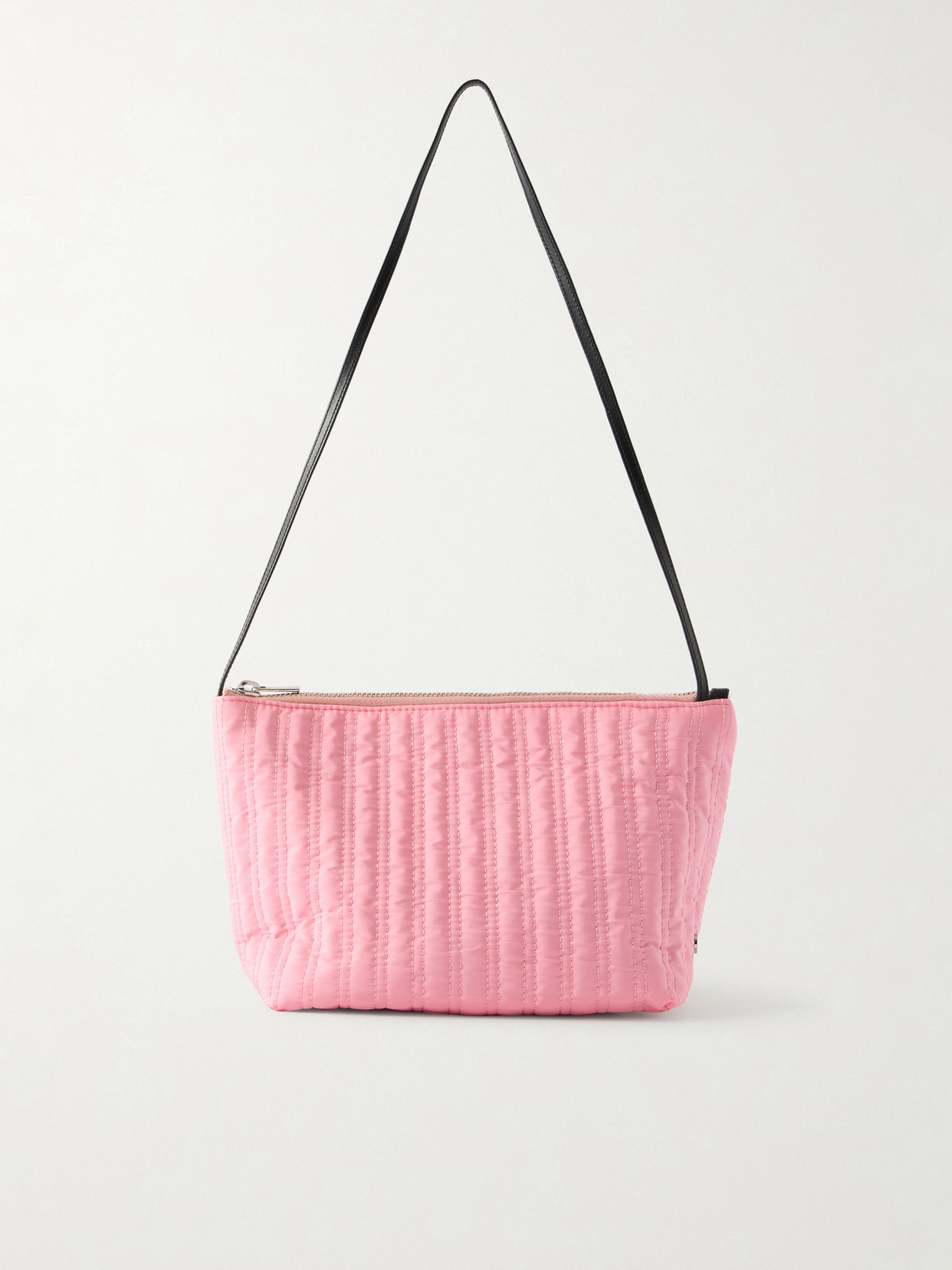 Valesque Corset Leather-trimmed Quilted Shell Shoulder Bag In Pink