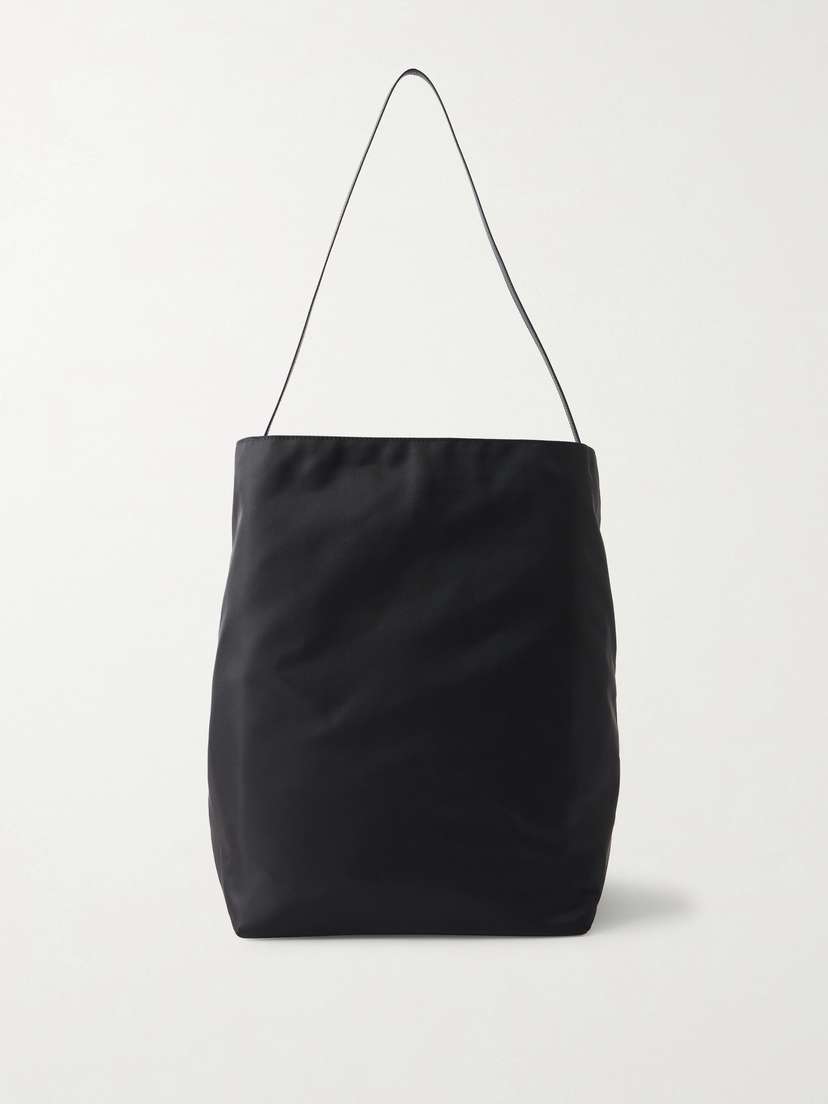Valesque Bucket Leather-trimmed Shell Tote
