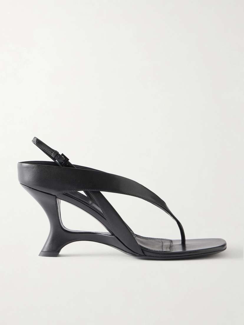 Simkhai Darya Leather Wedge Sandals