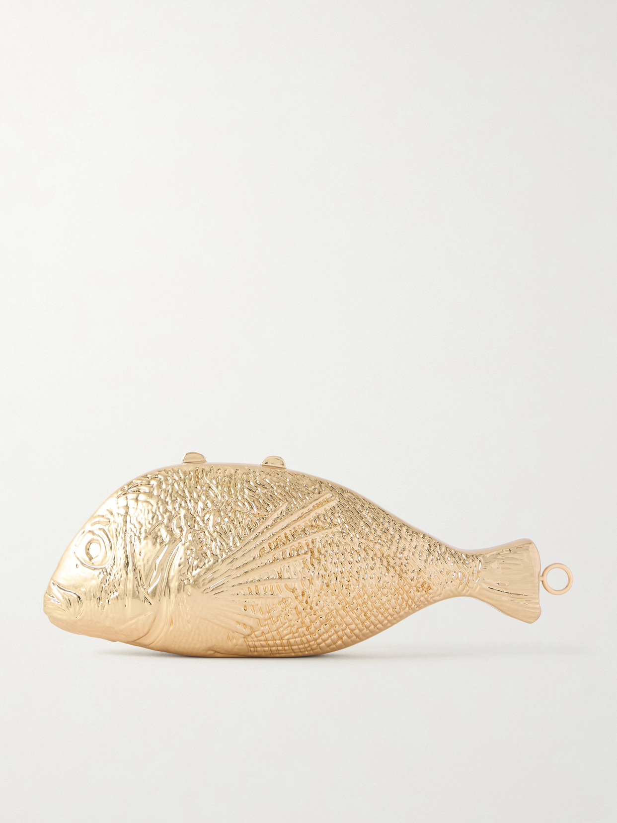 Simkhai Splash Metal Clutch In Gold