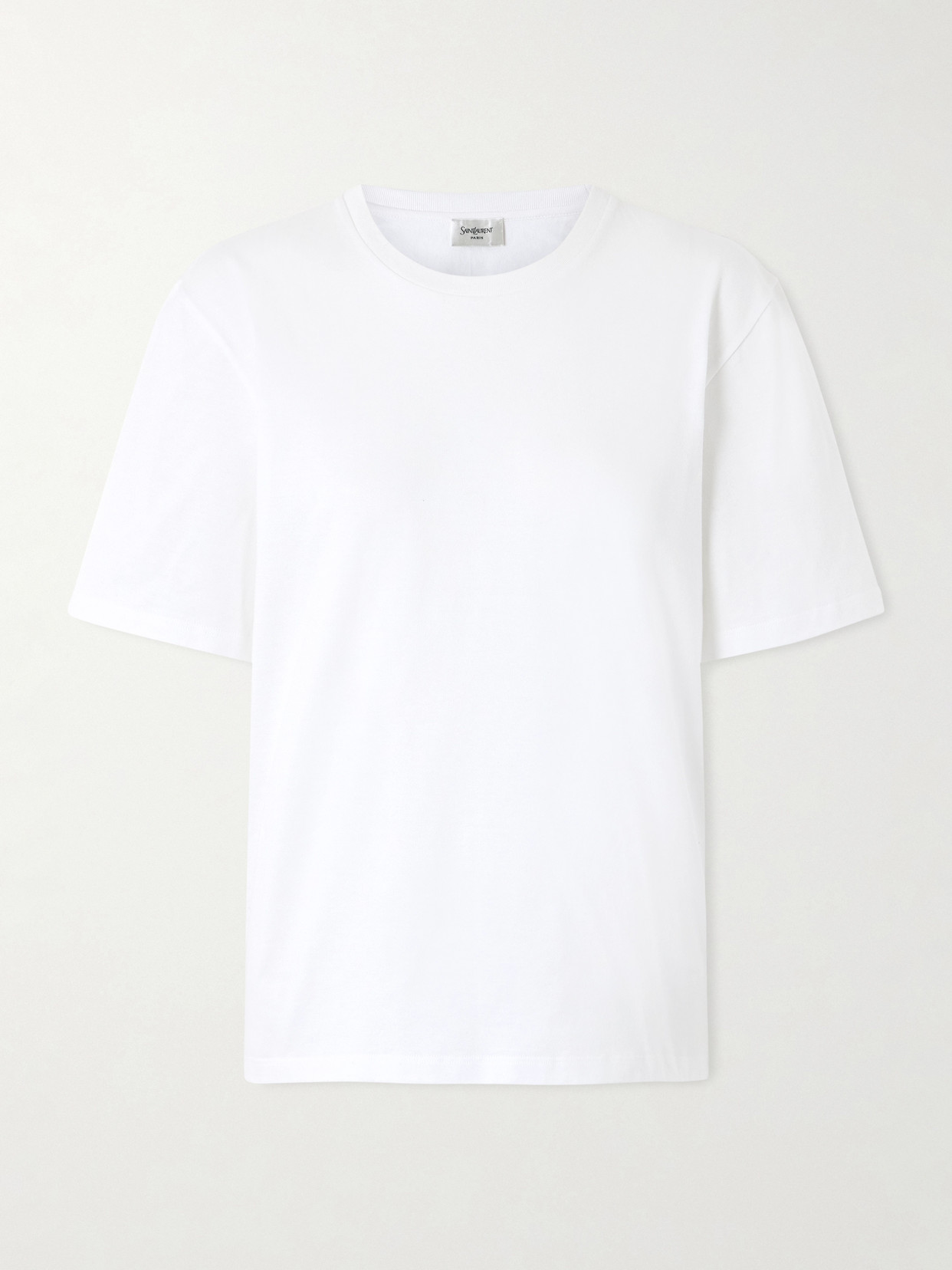 Saint Laurent Cotton-jersey T-shirt In White