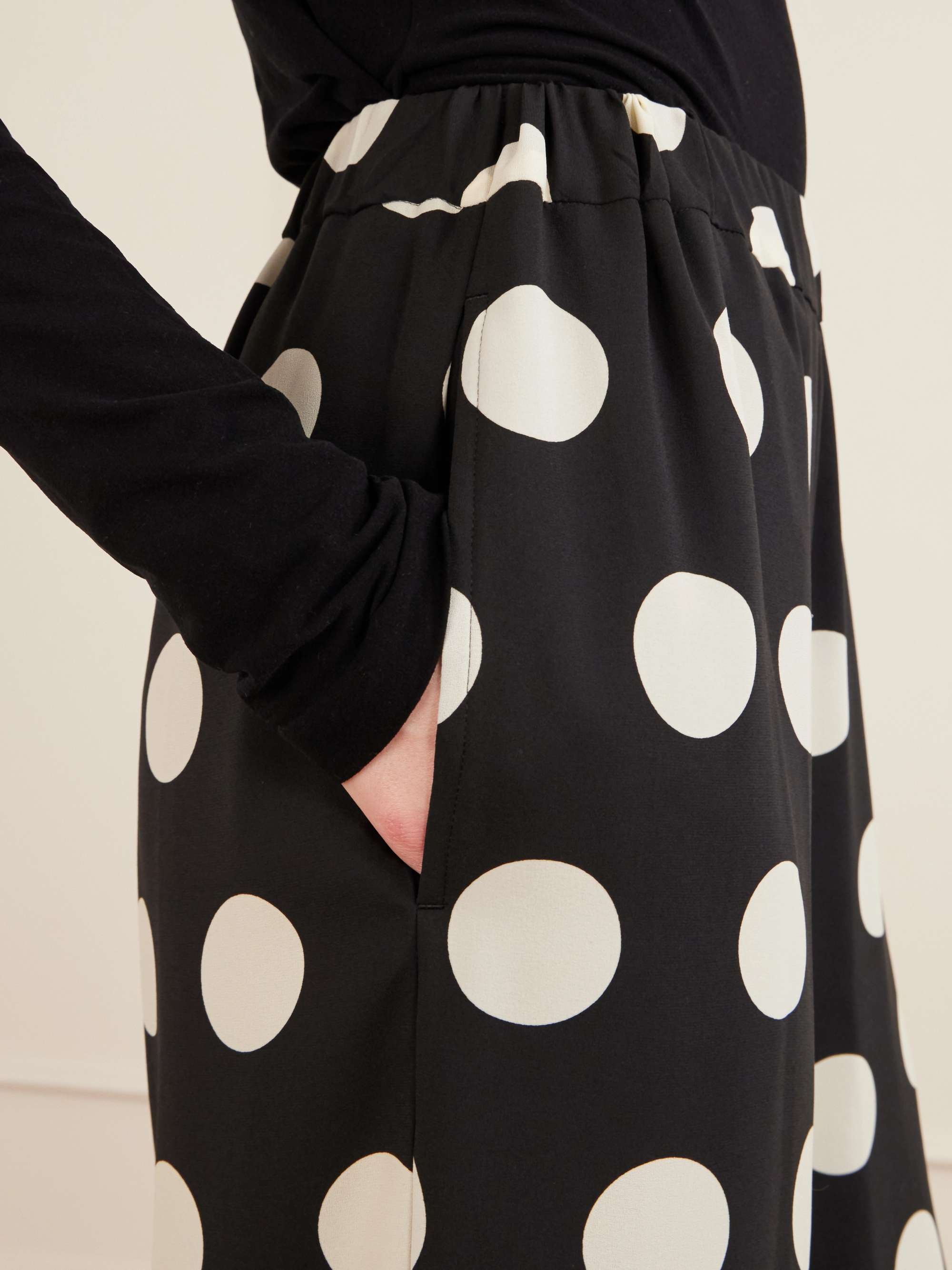 JUNYA WATANABE Polka-dot georgette wide-leg pants | NET-A-PORTER