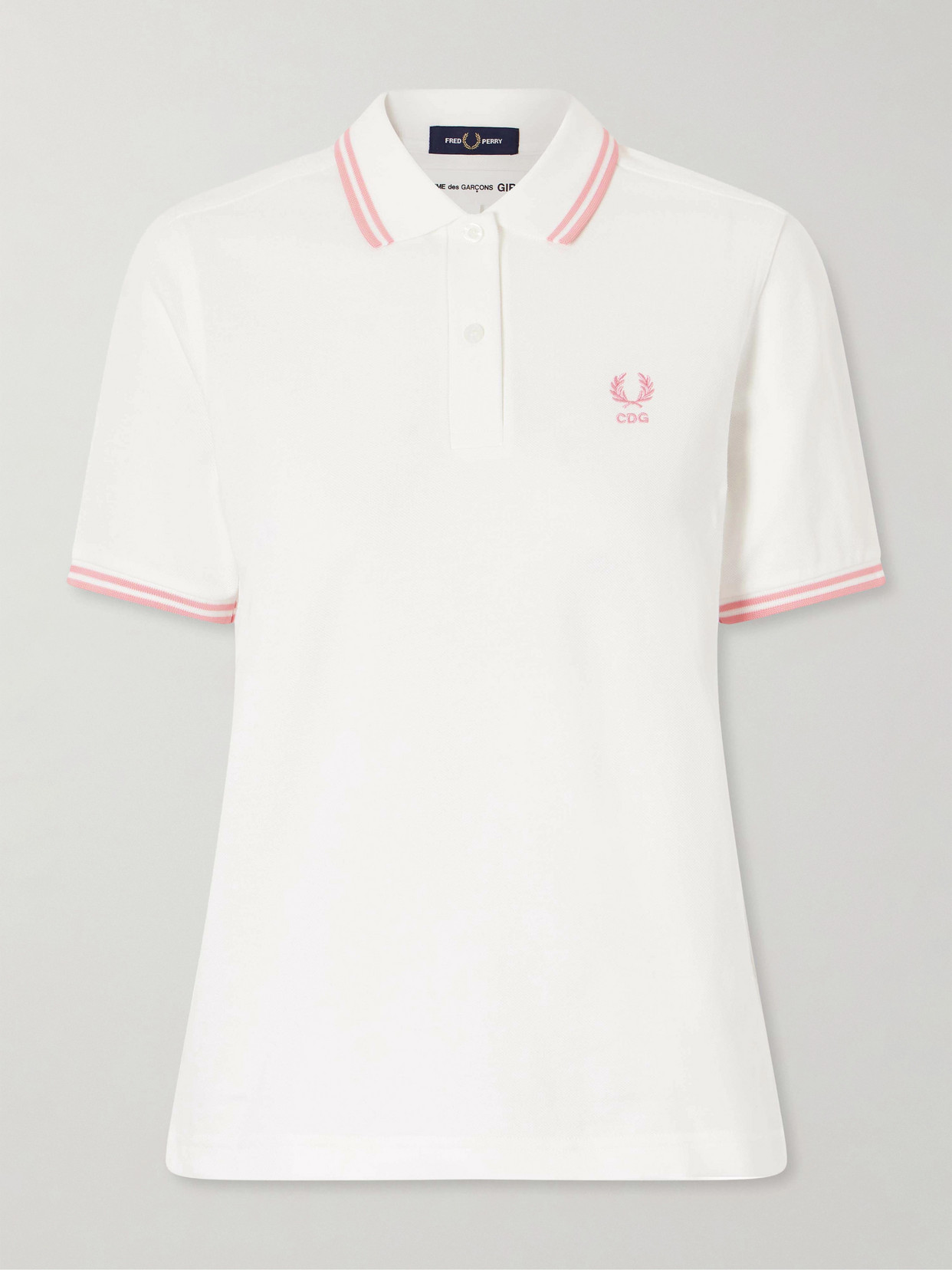 Comme Des Garçons Girl - Logo-Embroidered Cotton Polo