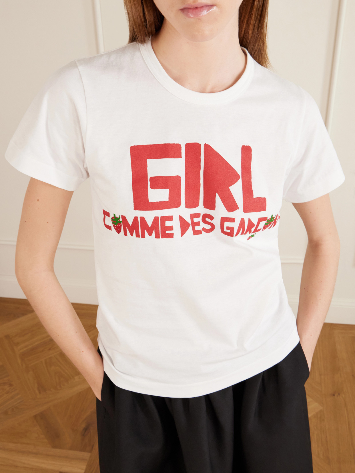 Comme Des Garçons Girl - + Brett Westfall Printed Cotton-Jersey T-Shirt