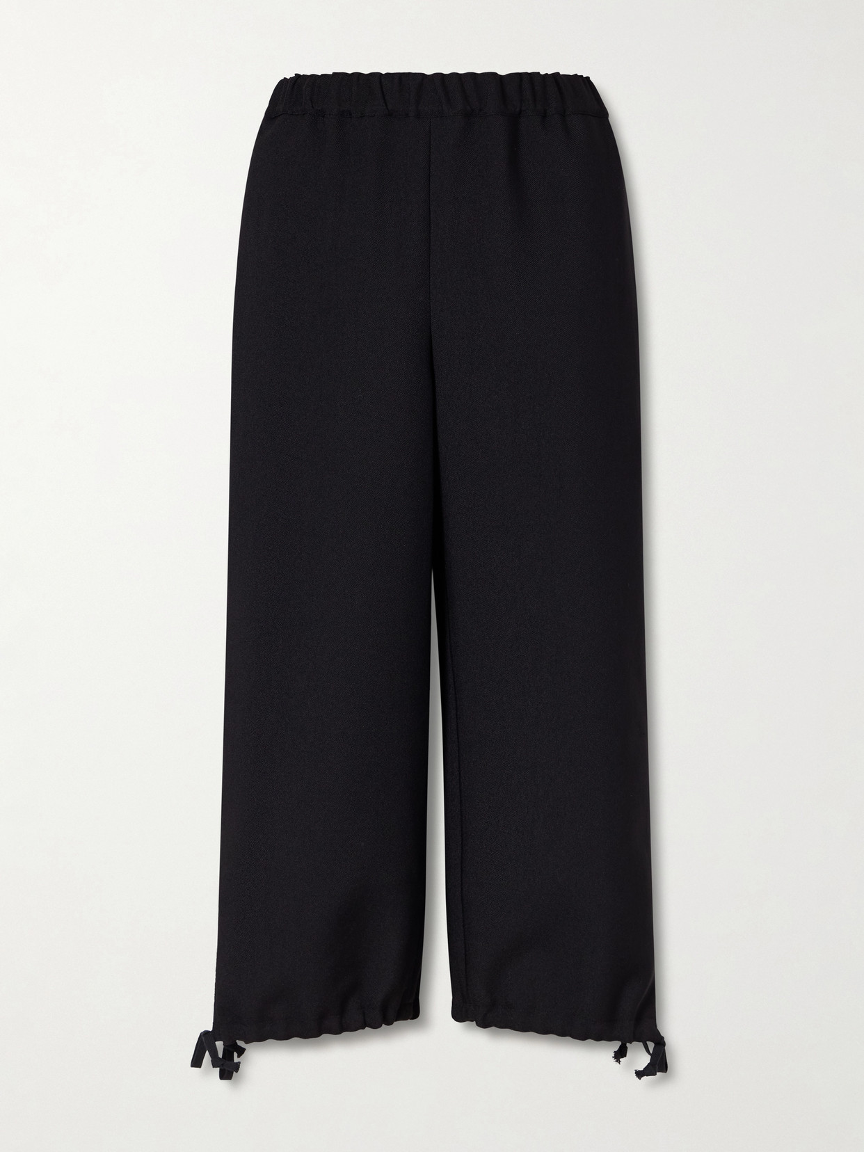 Comme Des Garcons Girl Gabardine Wide-leg Pants In Black