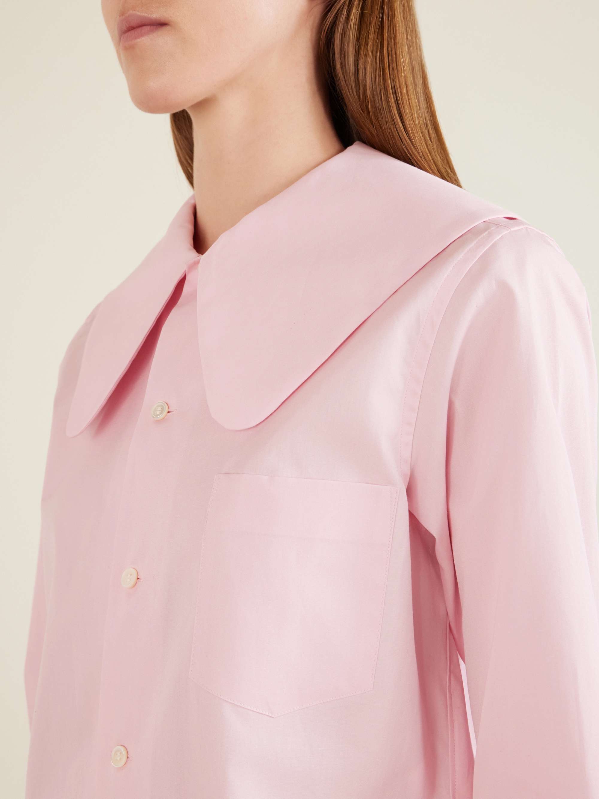 COMME DES GARÇONS GIRL Cotton-poplin shirt | NET-A-PORTER
