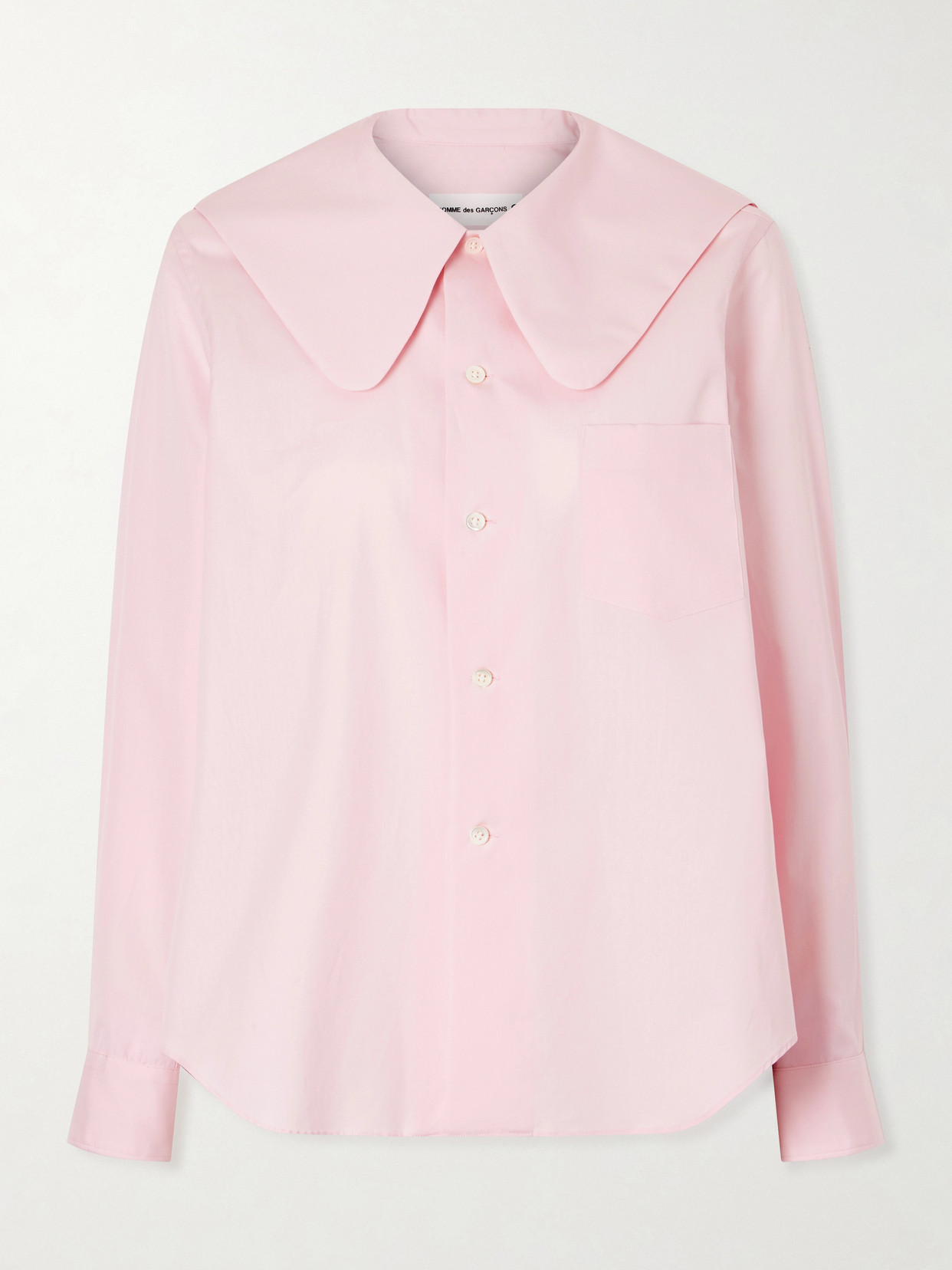 Comme Des Garcons Girl Cotton-poplin Shirt In Pink