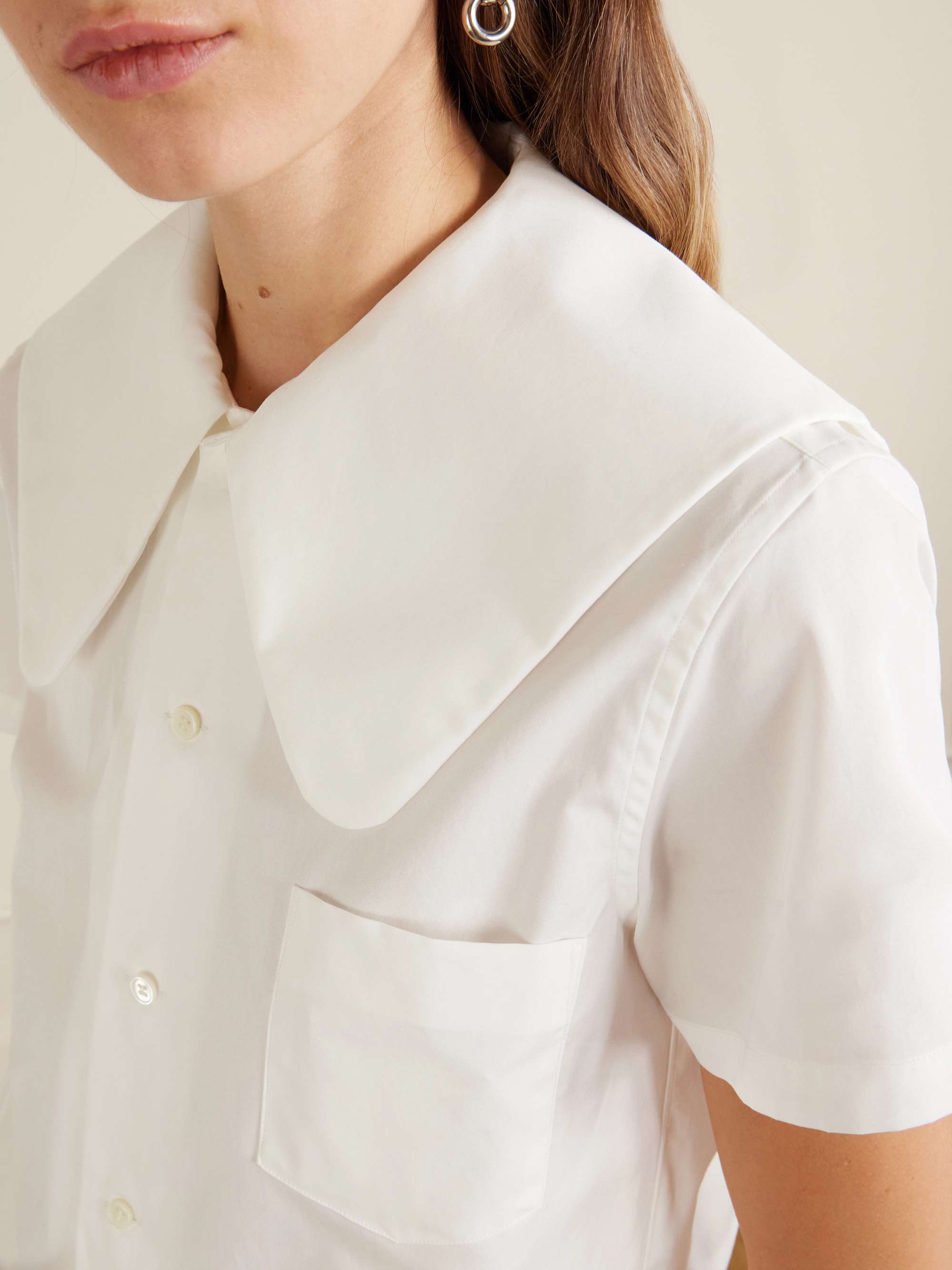 COMME DES GARÇONS GIRL Cotton poplin shirt | NET-A-PORTER
