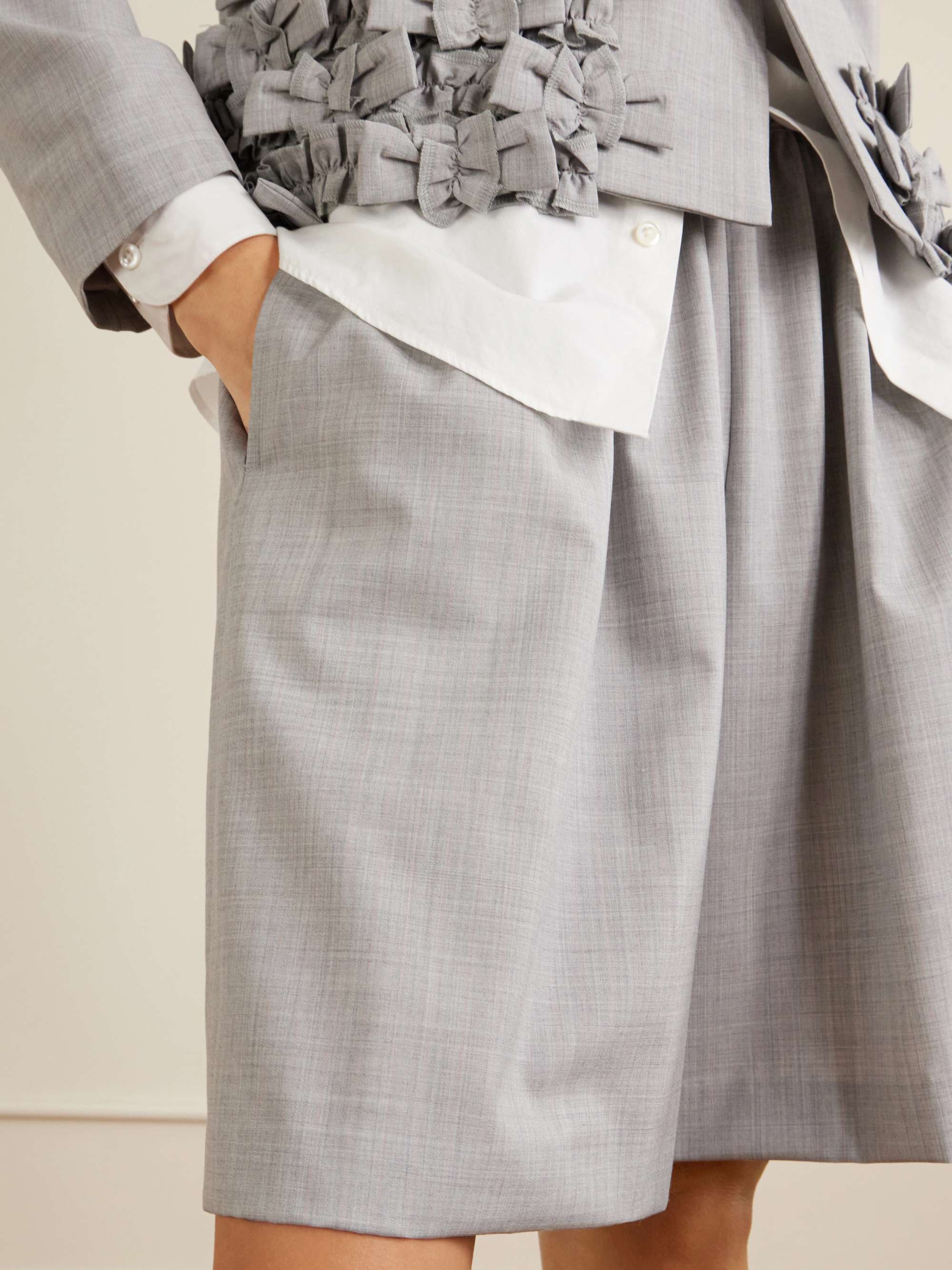 COMME DES GARÇONS GIRL Wool shorts | NET-A-PORTER