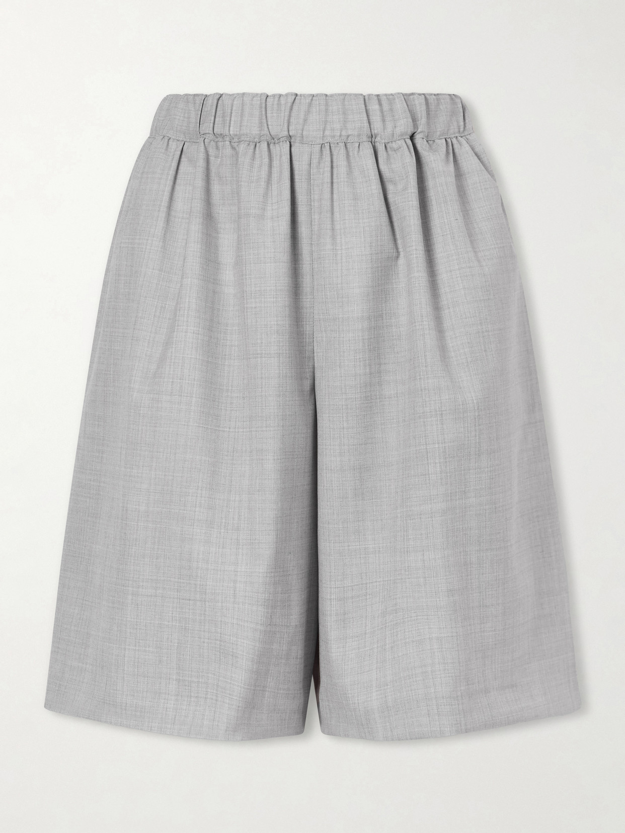 Comme Des Garcons Girl Wool Shorts In Gray