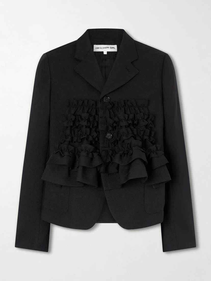 Comme des Garçons GIRL Ruffled Gabardine Blazer