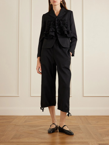 Comme Des Garçons Girl Ruffled gabardine blazer