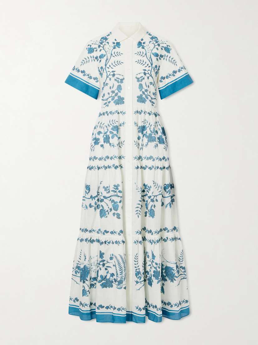 Erdem Floral-print Cotton And Linen-blend Midi Dress | Thumbnail 5 Erdem Floral-print Cotton And Linen-blend Midi Dress | Thumbnail 5