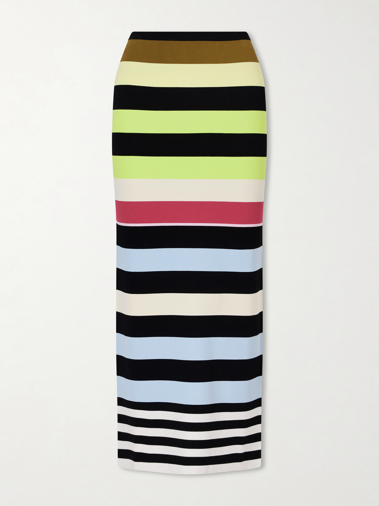 Christopher John Rogers Striped Maxi Skirt In Multi