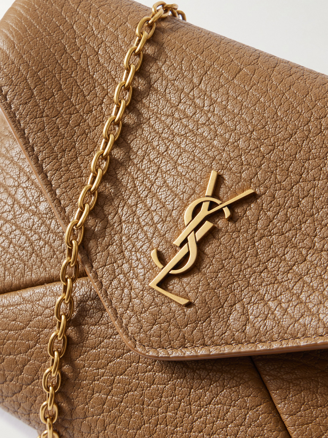 Cassandre Textured-Leather Shoulder Bag