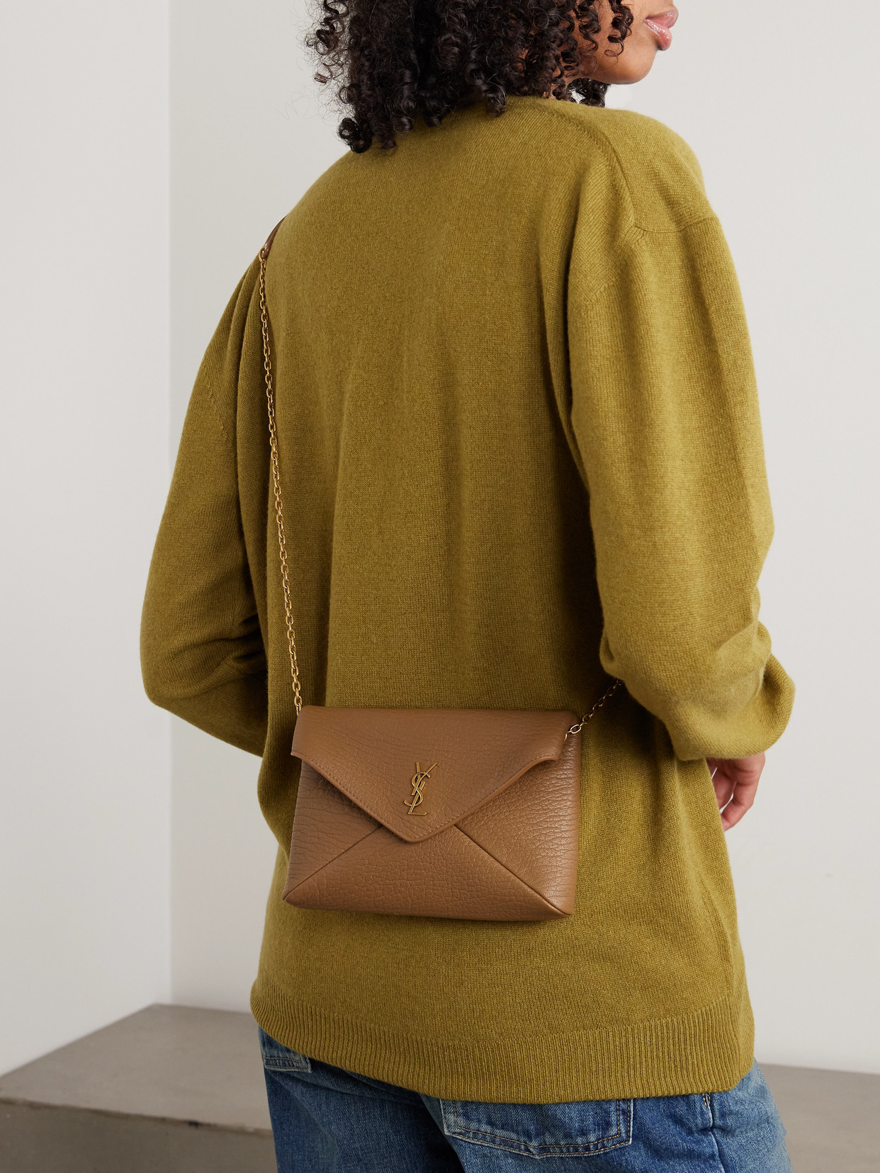 Cassandre Textured-Leather Shoulder Bag