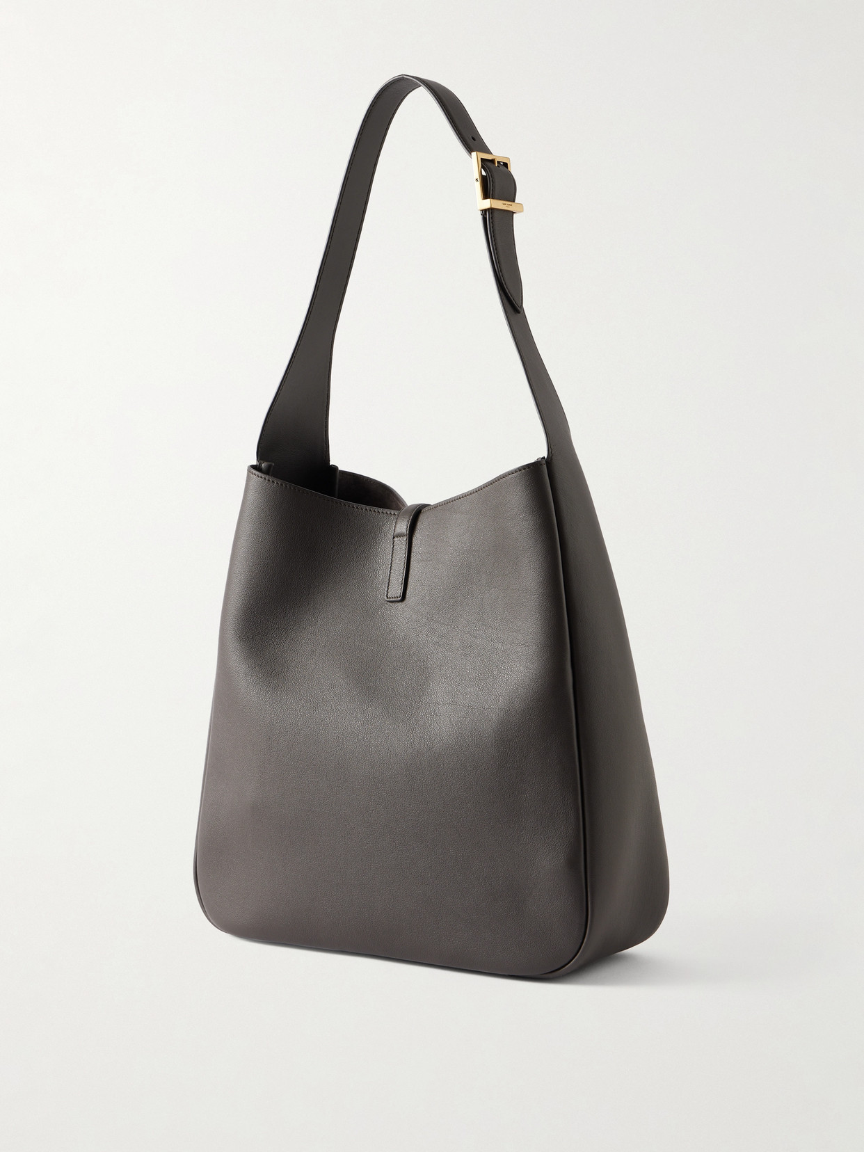 Saint Laurent Le 5 À 7 Large Leather Shoulder Bag In Brown