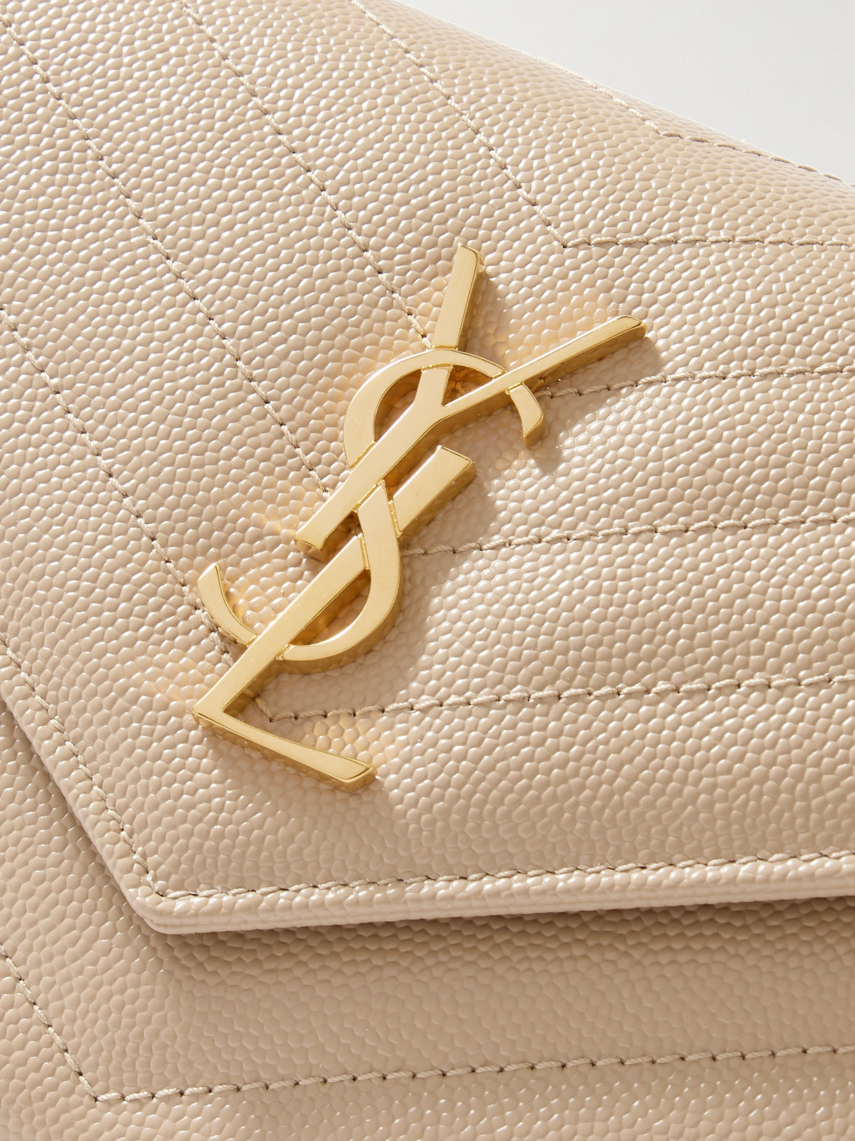 Cassandre Matelassé Textured-Leather Shoulder Bag
