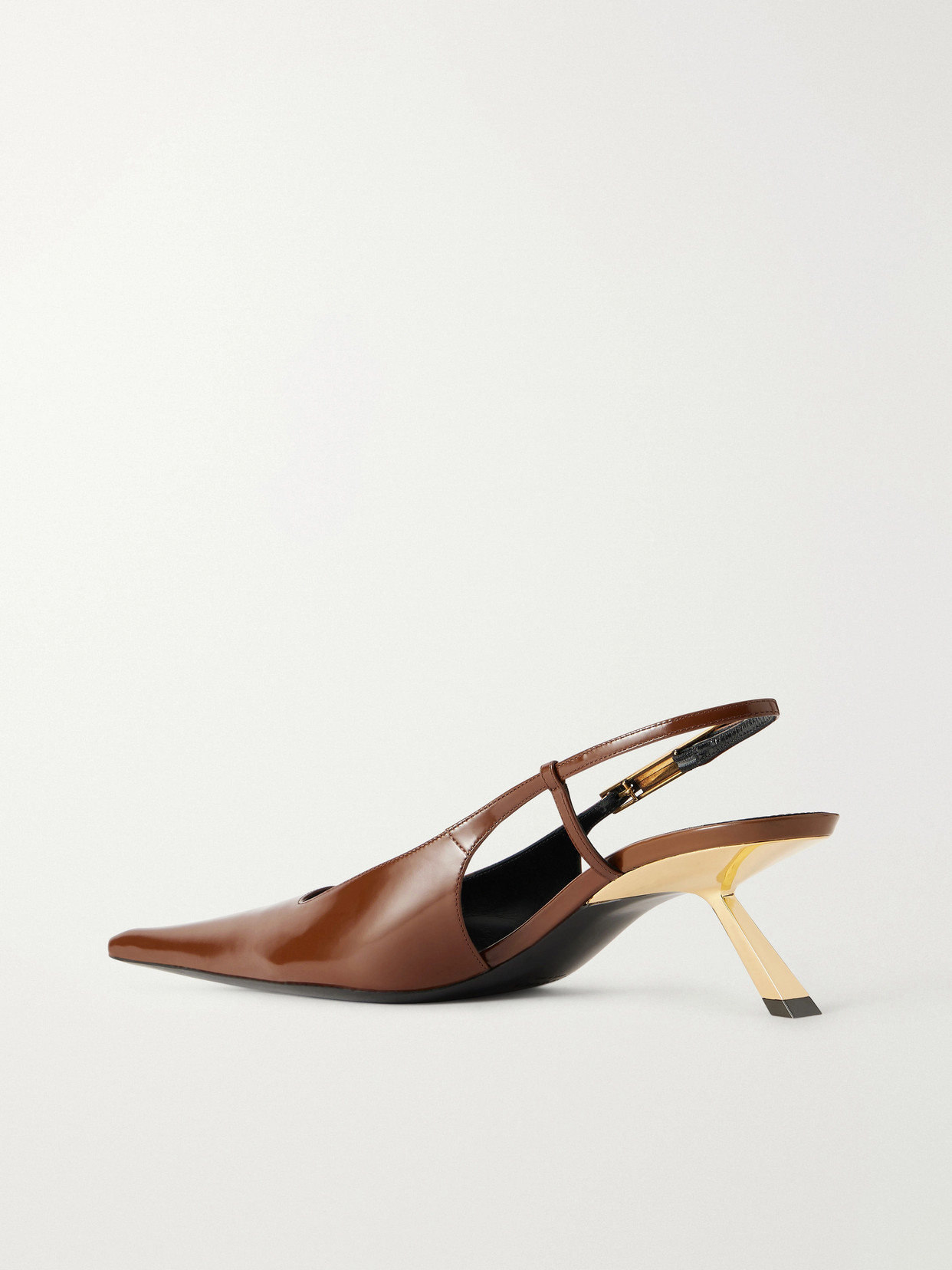 Lee Glossed-Leather Sandals