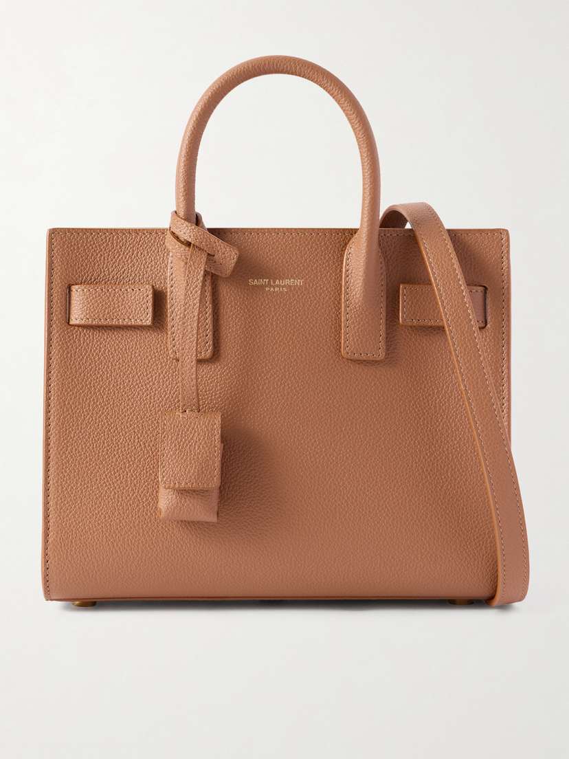 Saint Laurent Sac De Jour Nano Textured-leather Tote