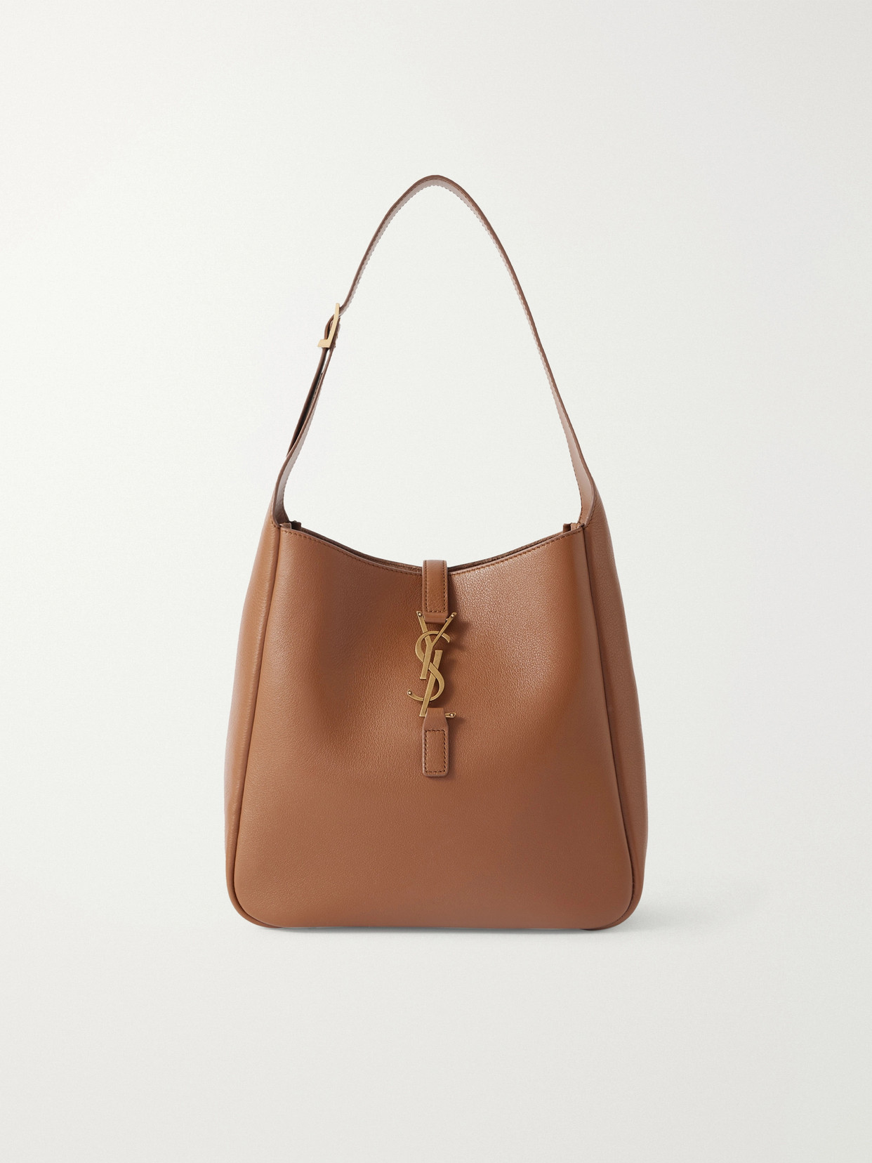 SAINT LAURENT - Le 5 À 7 Leather Shoulder Bag - Brown