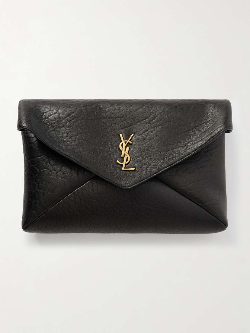 Saint Laurent Cassandre Textured-leather Shoulder Bag