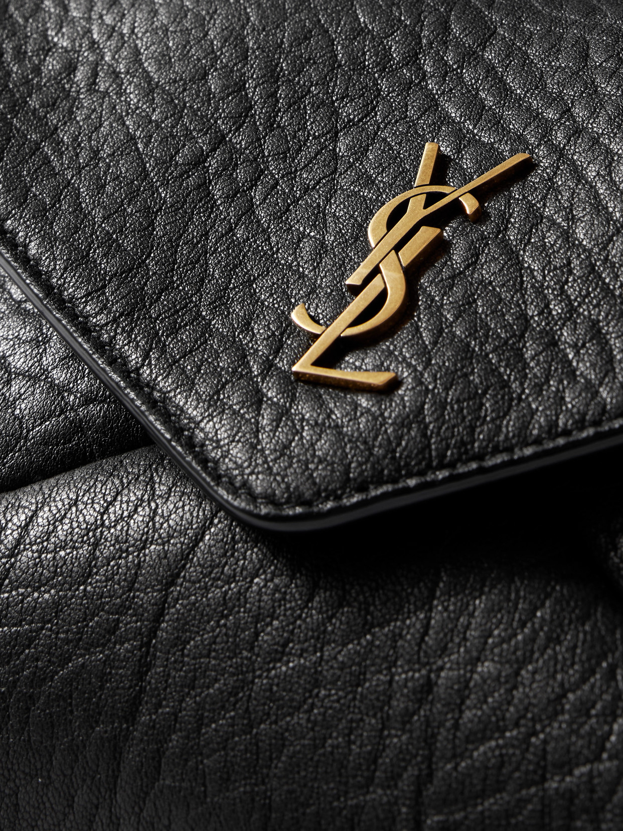 Cassandre Textured-Leather Shoulder Bag