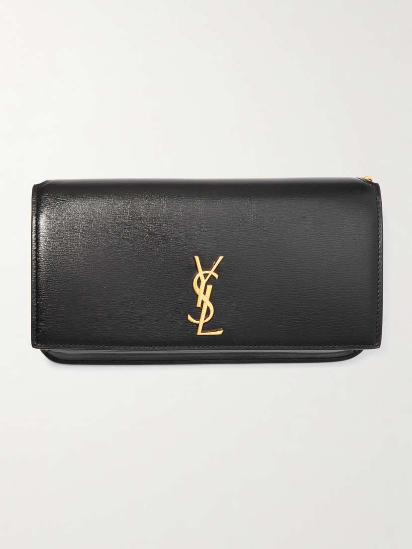 Saint Laurent Cassandre Strap Leather Phone Case