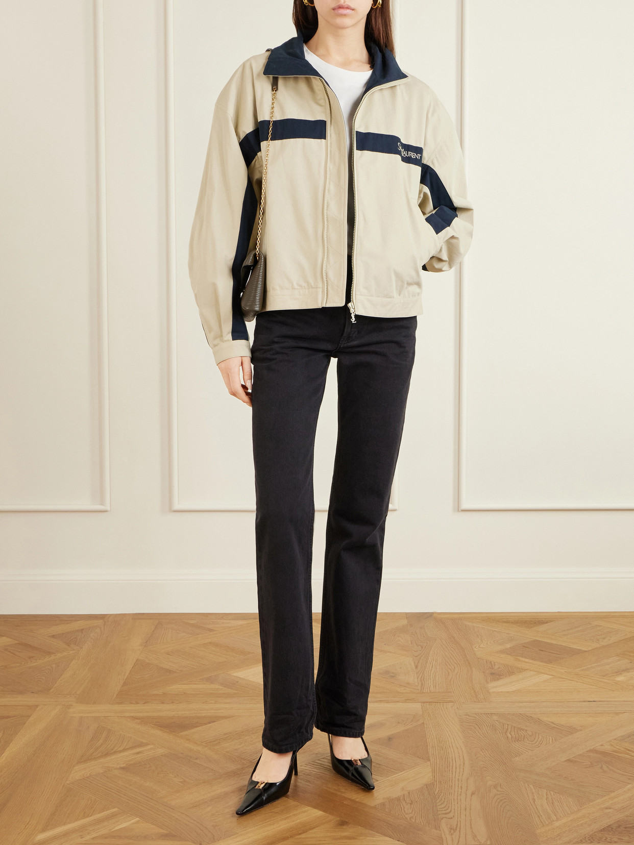 Cassandre Textured-Leather Shoulder Bag