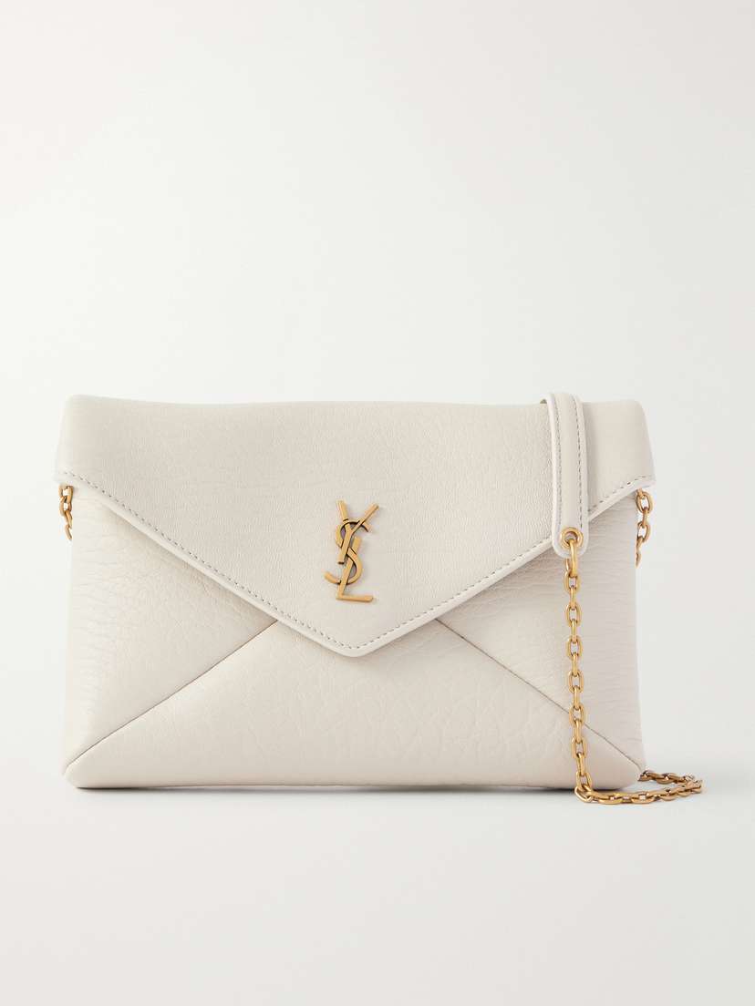 Saint Laurent Cassandre Textured-leather Shoulder Bag