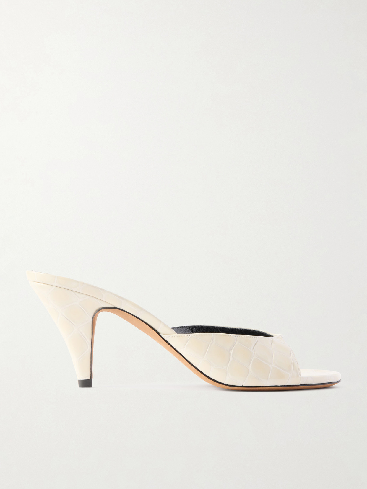 Jude Haze Croc-effect Leather Mules In Multi