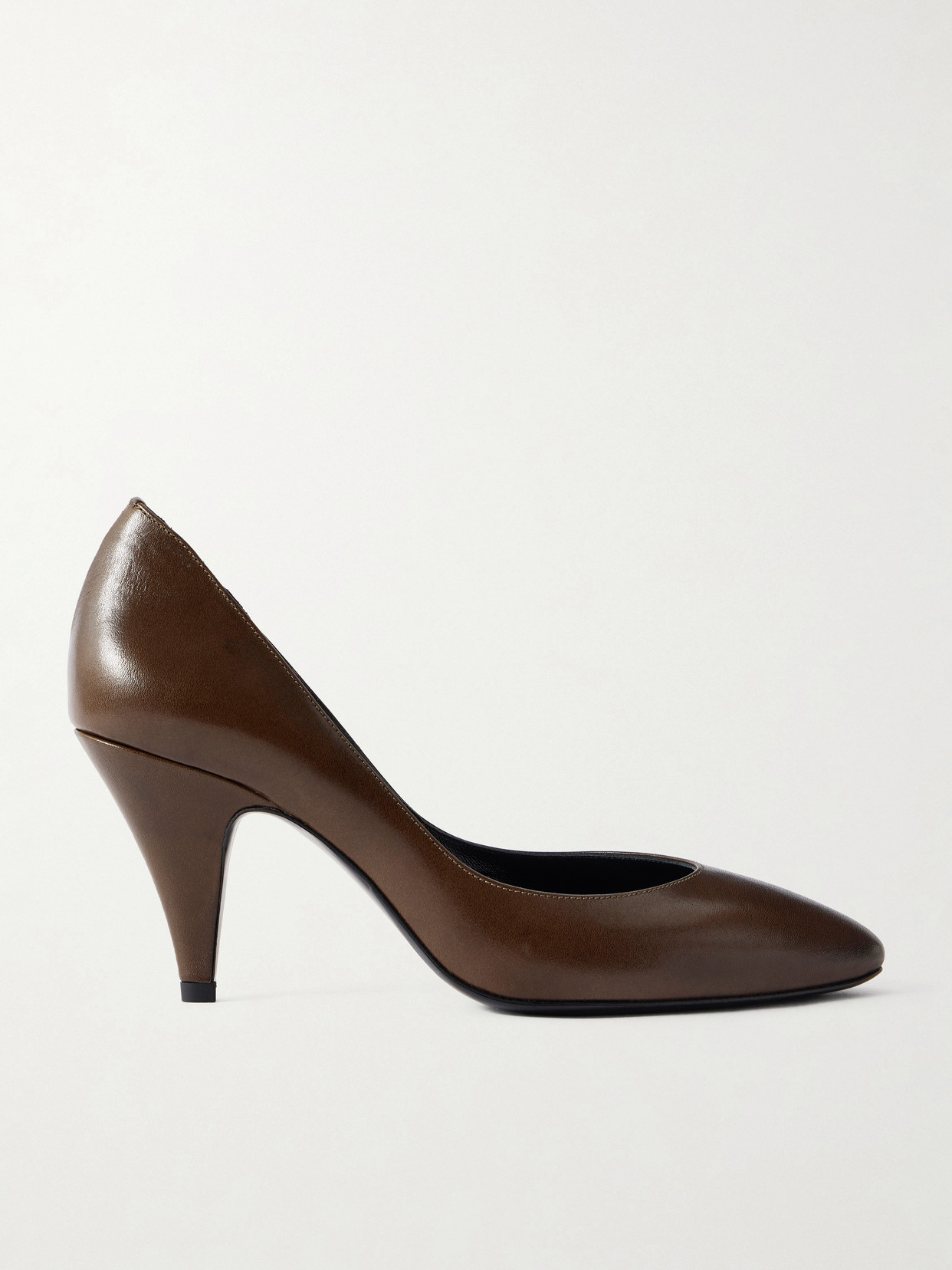 Jude Haze Leather Pumps In Brown