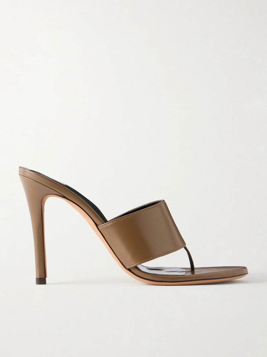 Snug suede thong sandals