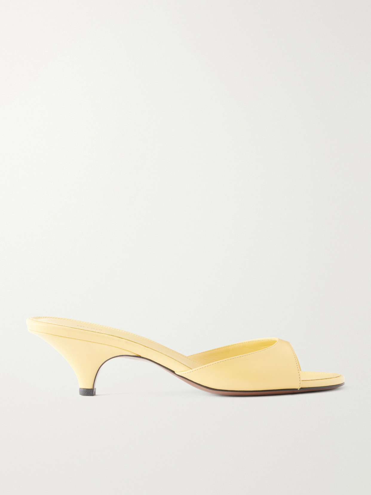Neous Hynia 40 Leather Mules In Yellow