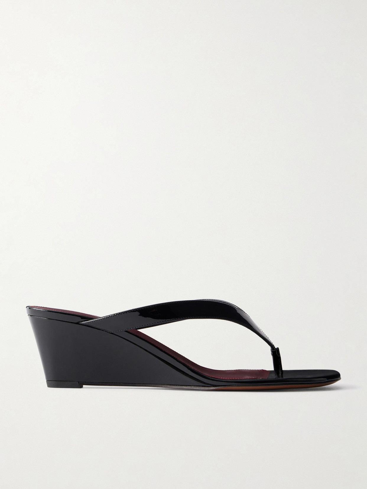 NEOUS - Tercus 50 Leather Thong Sandals - Black