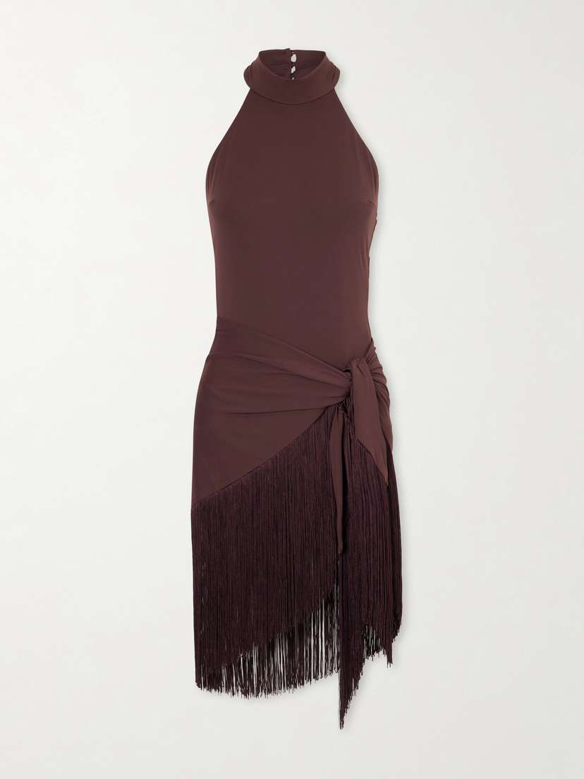 Taller Marmo Artemis Swimsuit And Fringed Pareo Set