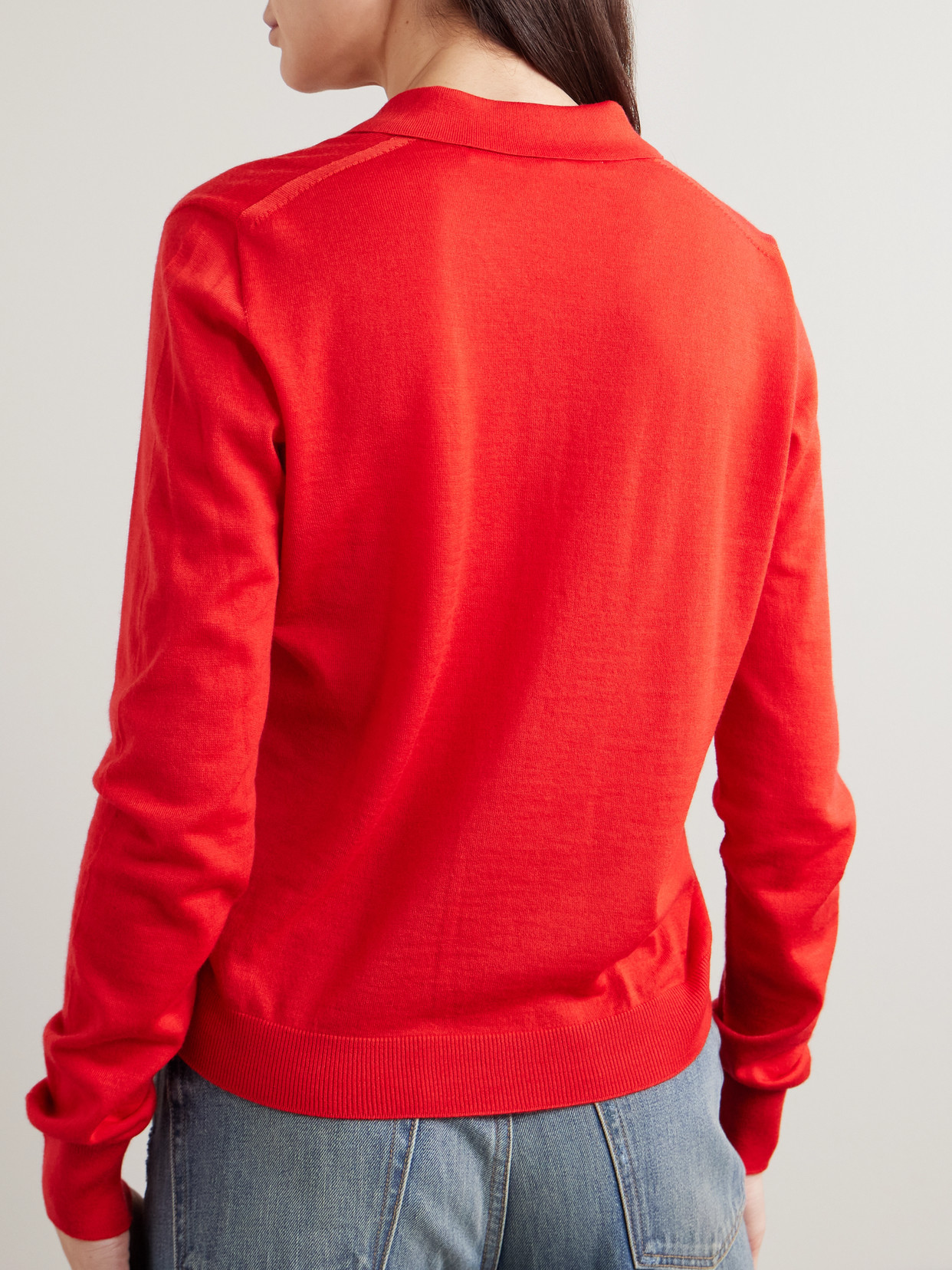 Rùadh - Dea Embroidered Merino Polo