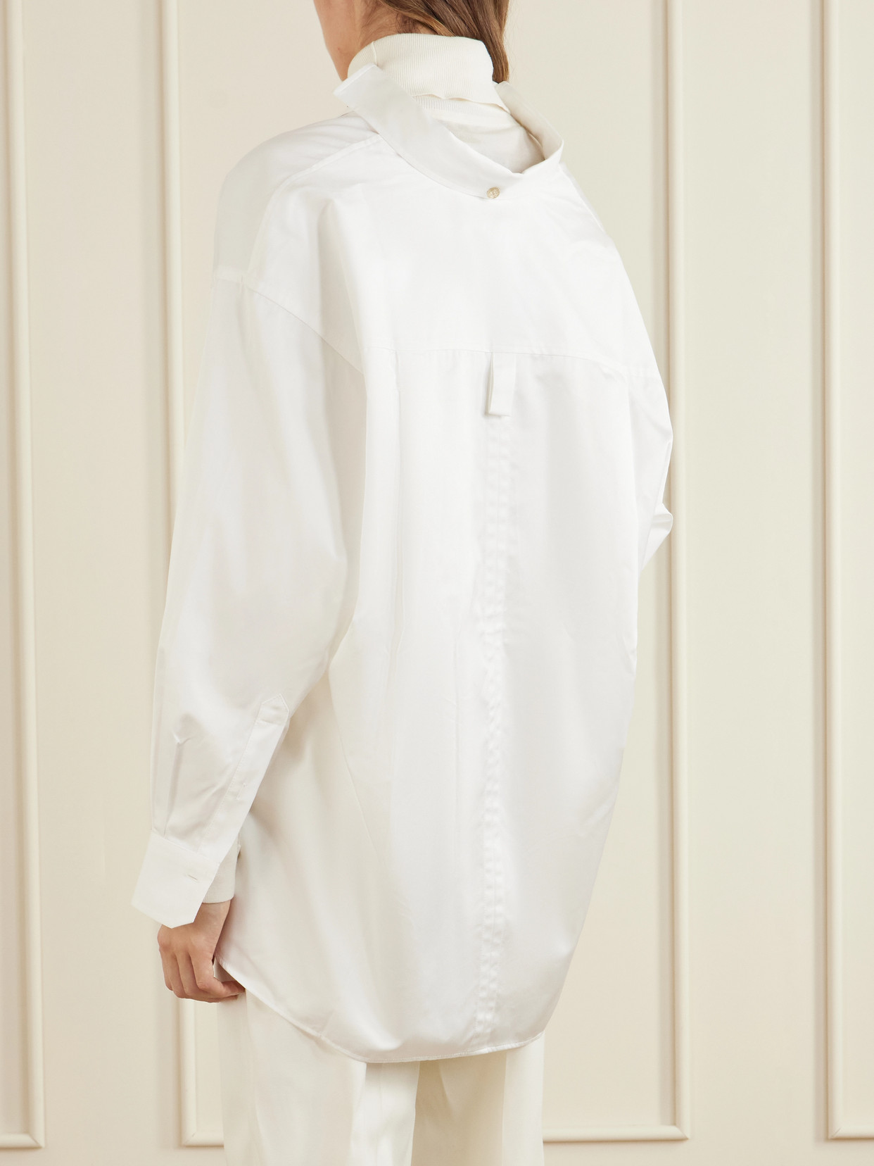 Rùadh - The Dune Tie-Detailed Cotton-Sateen Shirt