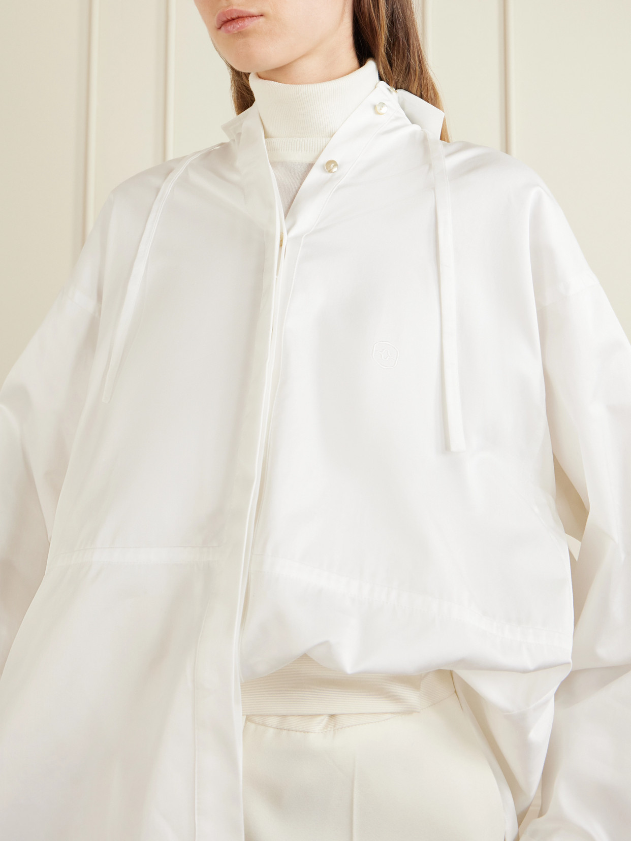 Rùadh - The Dune Tie-Detailed Cotton-Sateen Shirt