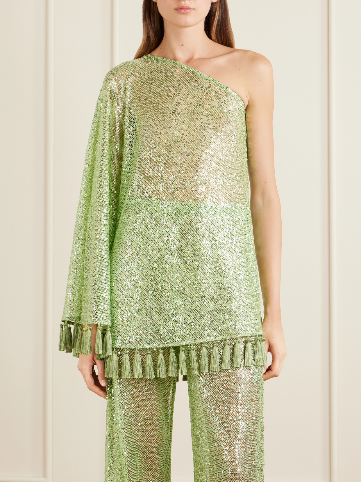 Sequined Fringed Blouse