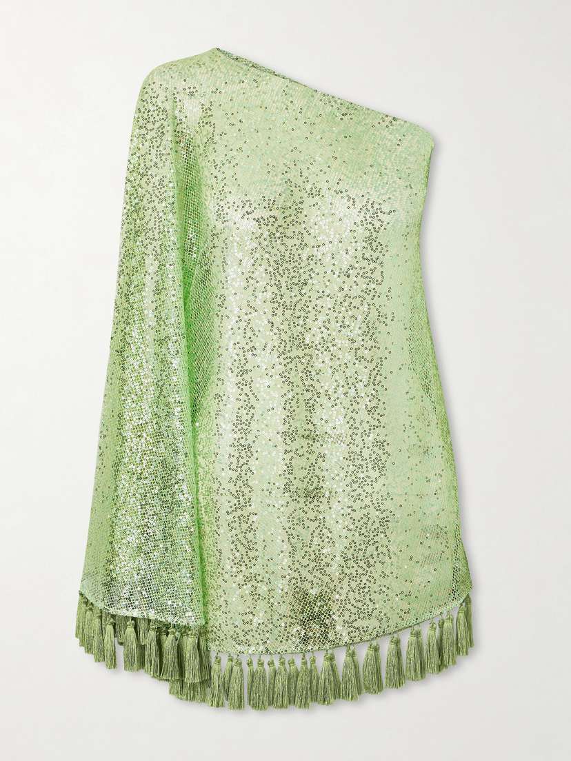 Taller Marmo Sequined Fringed Blouse