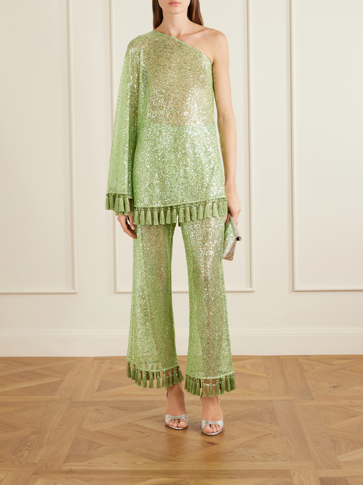 Sequined Fringed Blouse