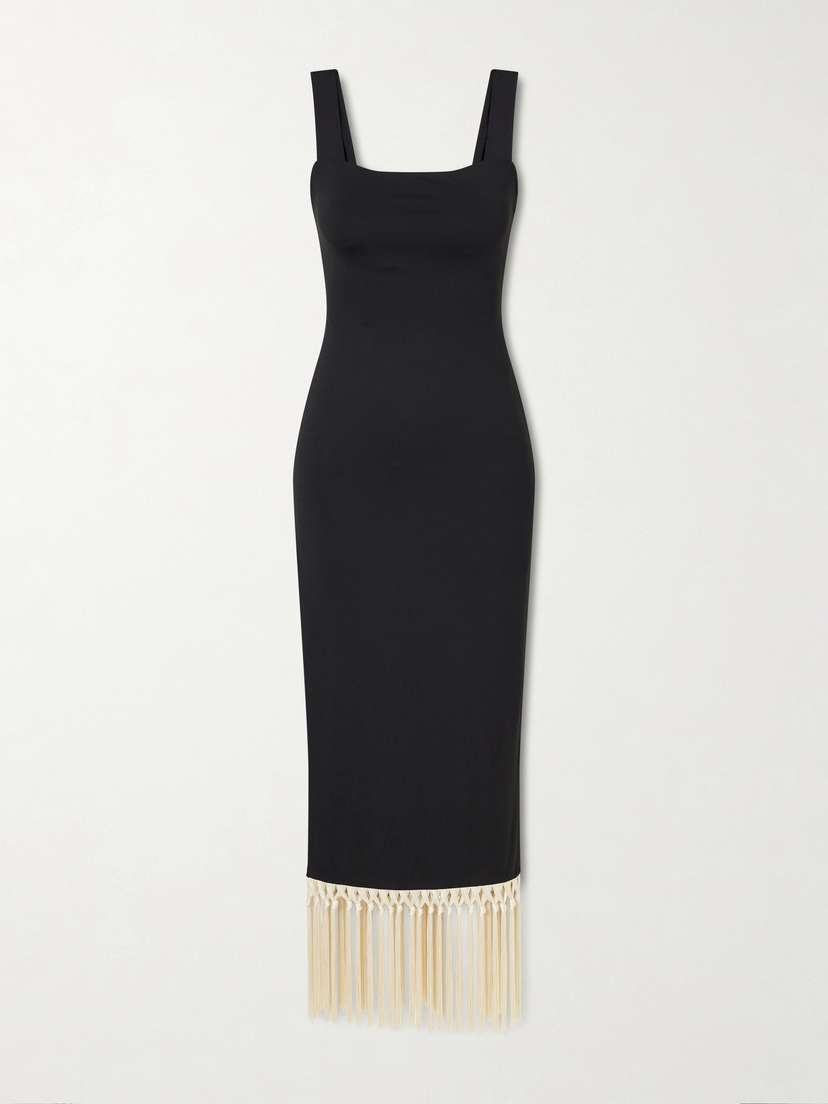 Taller Marmo Fringed Jersey Coverup