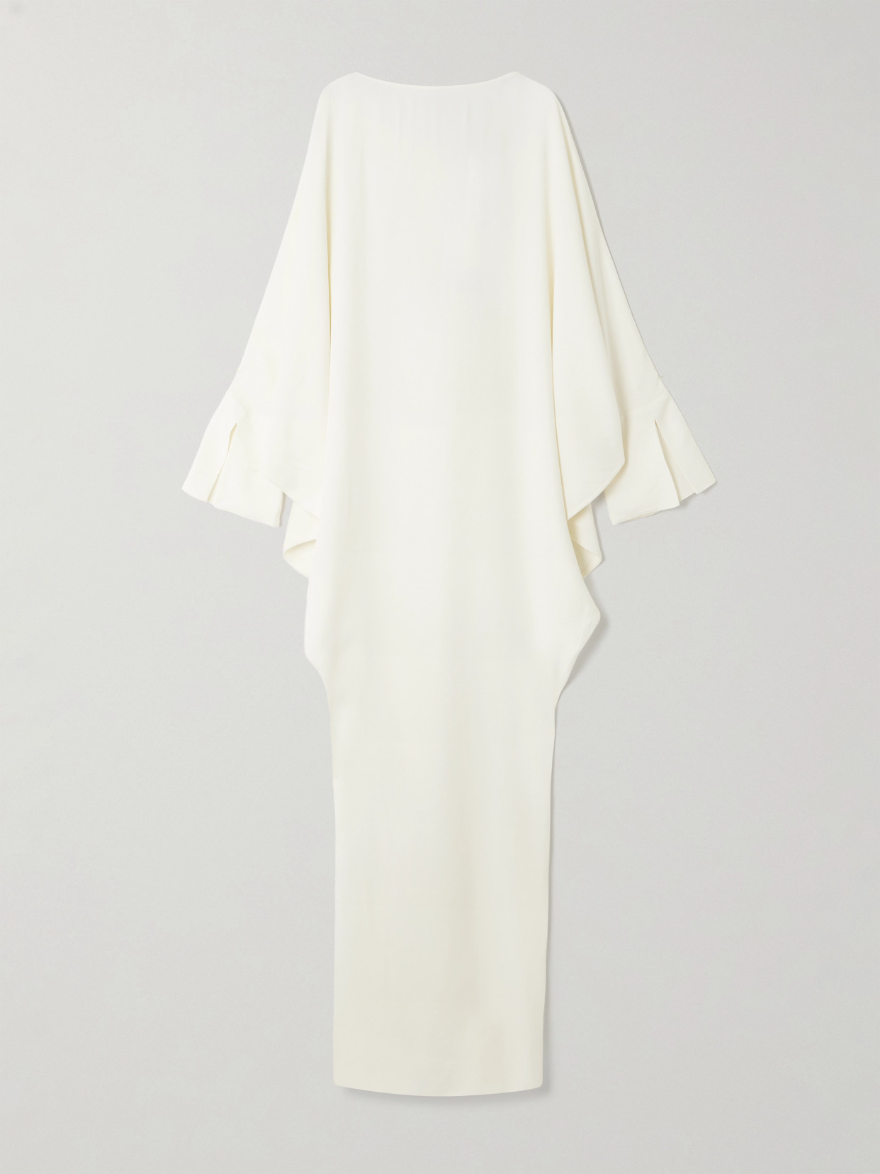 Taller Marmo Truman Draped Crepe Gown In White
