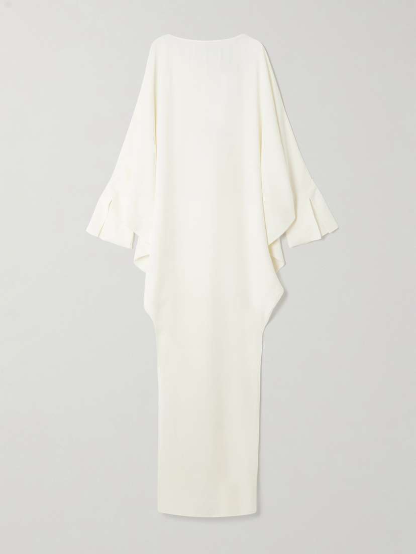 Taller Marmo Truman Draped Crepe Gown
