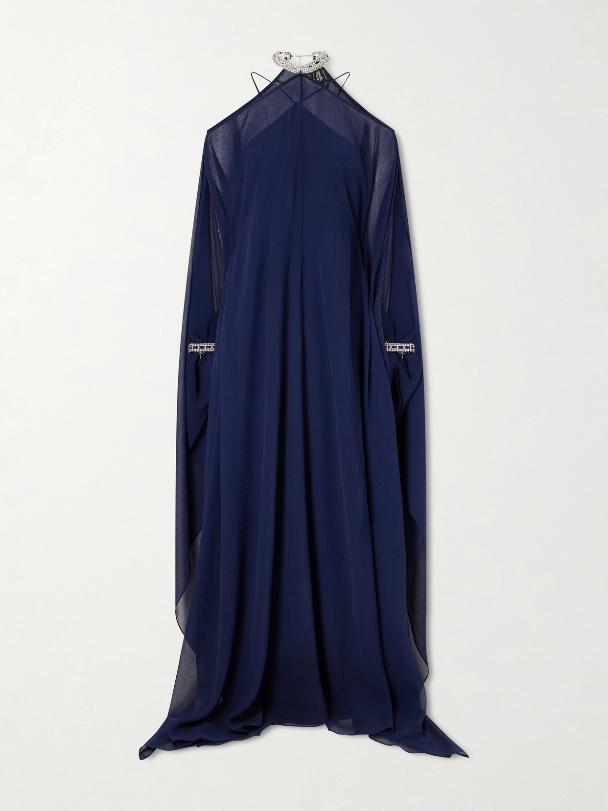 Taller Marmo Sza Sza Silk-chiffon Gown In Blue